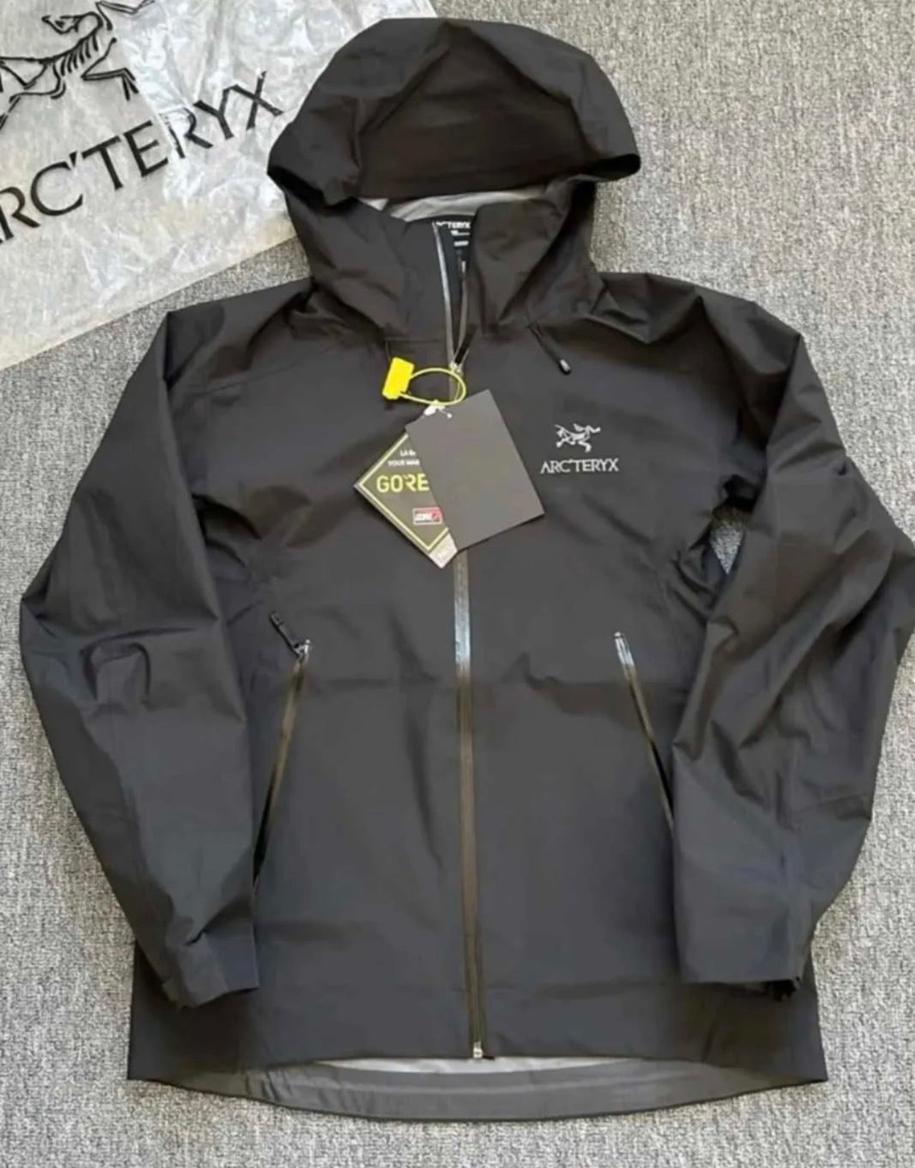 Inspired by (arc’teryx) black waterproof